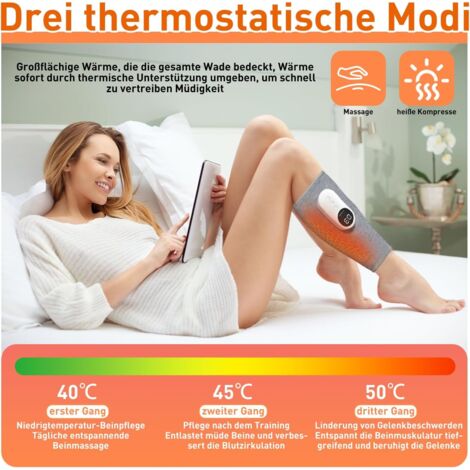 Massaggiatore per gambe 3 in 1 per allungare e distendere le gambe per la circolazione sanguigna dolorosa con 3 intensità e 3 modalità, un regalo per mamma, papà e amici