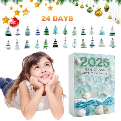 CALENDARIO DELL'AVVENTO 2025, Albero Di Natale in Legno Con 36 Ciondoli