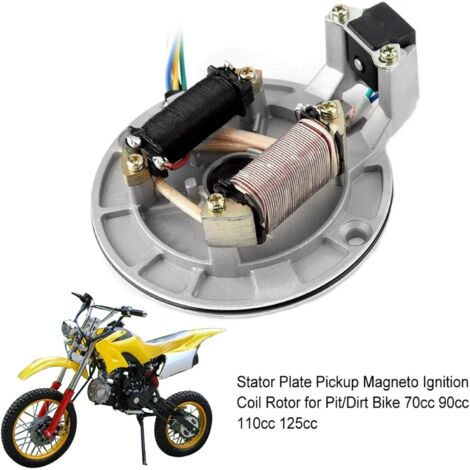 Bobina di accensione, per sensore piastra statore Akozon Magneto JH70 per Pit/Dirt Bike (1/4)