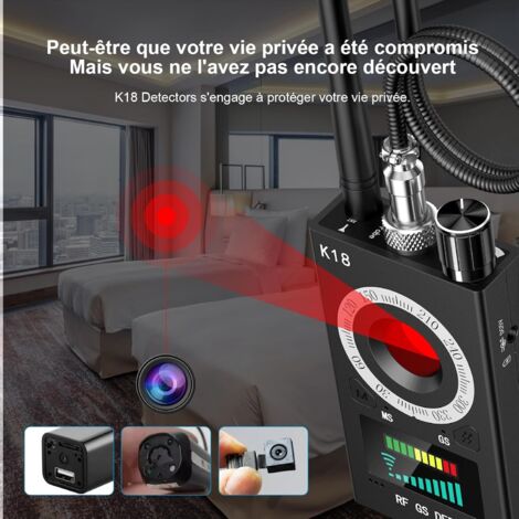 Rilevatore di microspie GPS, rilevatore di spie, rilevatore di telecamere e microfoni spia, rilevatore di microspie per casa, ufficio e hotel