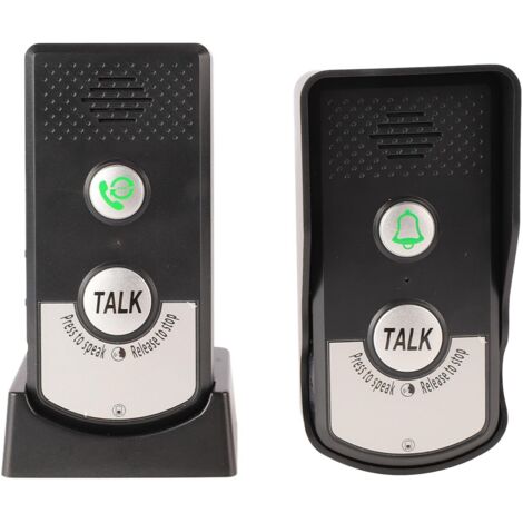 Campanello citofono wireless esterno impermeabile, 3 livelli di volume a lunga distanza, sistema di accesso ricaricabile per la sicurezza domestica, ufficio domestico (1/5)