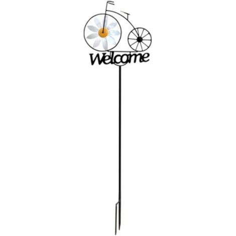 Moulin à Vent en Métal 3D, Décoration de Porte D'Entrée, Support de Vélo, Artisanat, Accessoires de Cour et de Jardin Extérieurs (1/5)