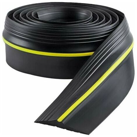 Guarnizione soglia porta garage 5 m, soglia porta garage, guarnizione porta garage, gomma sostitutiva guarnizione fai da te, larghezza 9 cm, spessore 1,3 cm, giallo (1/5)