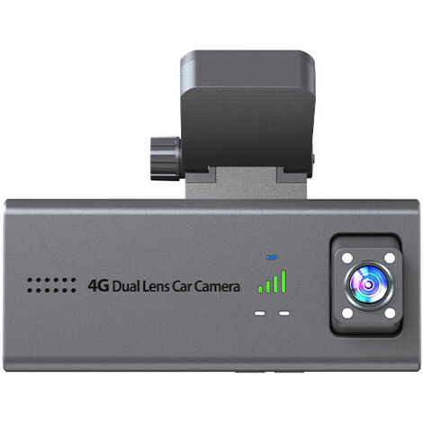 Dashcam per auto, Dashcam per auto anteriore e posteriore 4G con scheda SIM, Telecamera per auto 24 ore su 24, 7 giorni su 7 senza WiFi, Visione a 170°, Live-App, Audio bidirezionale, Rilevamento di m (1/5)