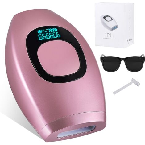 Epilatore a Luce Pulsata Ice, 2 Modalità e 5 Livelli di Energia Epilatore Laser IPL, per Donna con Luce Pulsata per Donna e Uomo, Viso, Corpo, Bikini, Ascelle