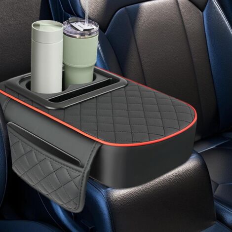 Cuscino per console centrale, cuscino per bracciolo auto, cuscino per rivestimento console centrale - Bracciolo rialzato per auto con portabicchieri, cuscino per bracciolo per auto, SUV (1/4)