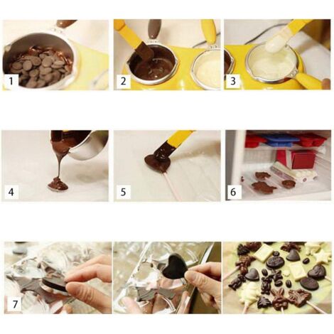 Fontana di cioccolato elettrica con stampo fai da te - pentola elettrica per sciogliere il cioccolato con kit di strumenti per sciogliere il cioccolato (giallo) (1/4)