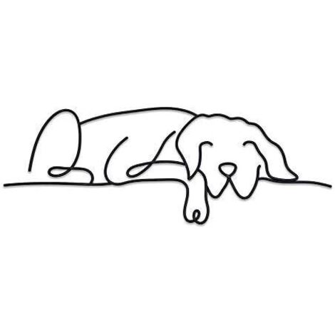 Cane che dorme, artigianato in ferro battuto Nordic Home, ornamenti da giardino all'aperto per camera da letto