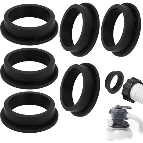 Guarnizione per Pompa per Piscina, Guarnizione per Filtro a Sabbia per Piscina da 6 Pezzi, 11228 O-Ring per Piscina, O-Ring in Gomma, Accessori per Pompa per Piscina Rondella in Gomma Rotonda (1/5)