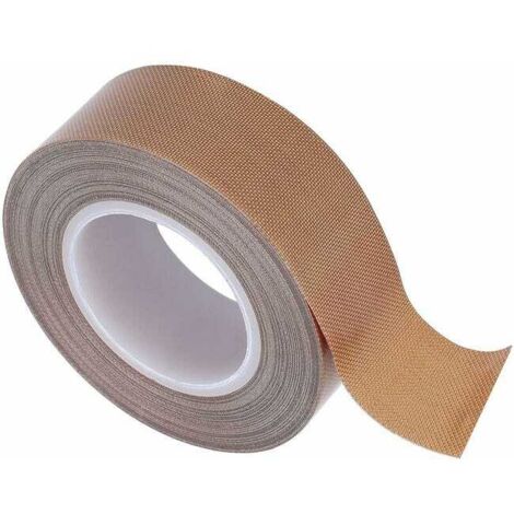 Nastro adesivo in teflon PTFE ad alta temperatura per isolamento sottovuoto (0,25 mm x 19 mm x 10 m)