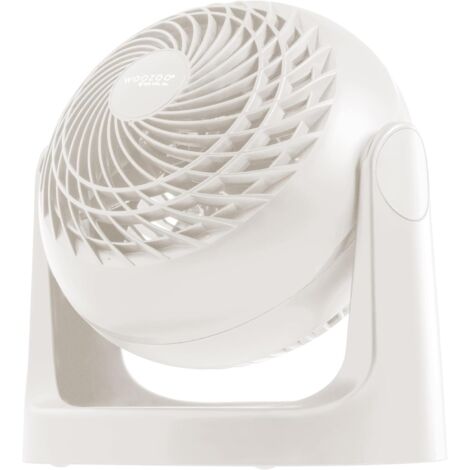 Ventilatore da tavolo, 23 metri quadrati, Inclinazione verticale a 360°, Bianco, 3 velocità, Silenzioso, Portatile, Adatto per Camera da letto, Cucina, Raffreddatore d'aria, Potente, PCF-HE18 (1/5)