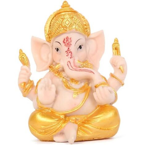 Statua dorata del Buddha Ganesha di Haidianzi (1/5)