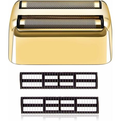 Nazalus-Vente chaude-Film et cutter de rechange compatibles avec le rasoir sans fil BaBylissPRO Barberology FXFS2 (FOILFX02) (doré) (1/5)