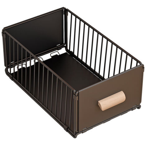 Cassetto Scorrevole da Cucina, Organizzatori per Armadi 24x40x17CM, Non è Necessario Forare il Cestello Scorrevole da Cucina per riporre i Vestiti