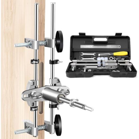 Kit per mortasatura serratura porta, kit di manutenzione maschera di bloccaggio, sega a tazza per carpenteria, apri foro con frese in acciaio al tungsteno da 18 mm, 22 mm, 25 mm