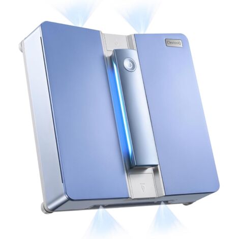 Lavavetri elettrico - Potente robot per la pulizia dei vetri, navigazione intelligente, compatto e leggero, funzione spray a 4 vie, rilevamento dei bordi, funzionamento silenzioso