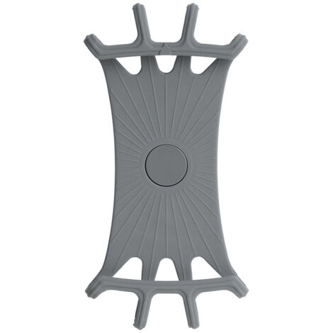 Porta Cellulare Bici 360°, Porta Cellulare Moto in Silicone Antivibrazione Regolabile Universale Compatibile, Adatto per Biciclette, Mountain Bike, Motociclette (Grigio)