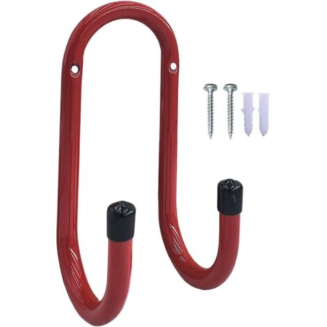 Ganci per garage - Portaoggetti per scale - Portaoggetti a forma di U montato a parete per officine domestiche, magazzini, palestre, capannoni e lavanderie (1/5)