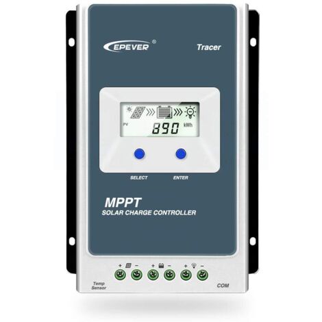 Regolatore di carica solare MPPT serie Tracer AN 10A/20A/30A/40A con identificazione automatica della tensione di sistema da 12 V/24 V CC(10 A)