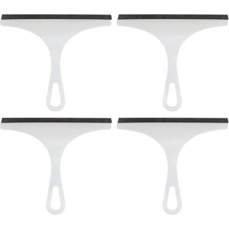 Tergipavimento per doccia lungo 9 pollici, confezione da 4, strumento per la pulizia della lama ad acqua, lavavetri per specchio domestico con foro per la pulizia di parabrezza, finestre e porte in ve (1/5)