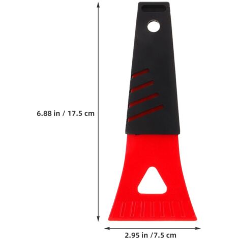 Set da 10 pezzi di raschietti per ghiaccio portatili in miniatura, strumento multifunzionale leggero e robusto, raschietto antigraffio per parabrezza auto, gelo, neve e sporco, riutilizzabile