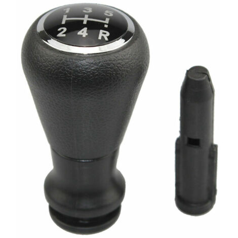 Sostituzione pezzi di ricambio pomello cambio 5 marce per Citroen Peugeot206 207 307 308, nero (1/5)