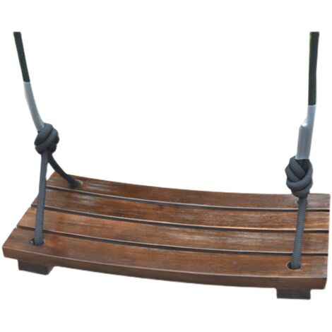 Altalena in legno per bambini adulti Sedile per albero da esterno con accessori per altalena Giochi da giardino Peso massimo 200 kg