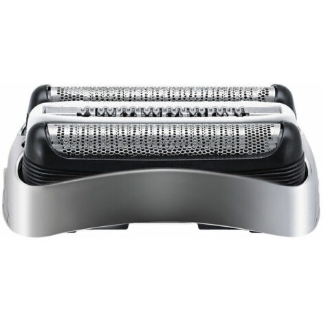 Nazalus-Vente chaude-Remplacement De La Grille Et Du Couteau De La Tete De Rasoir Pour Braun 3 Series 300S 301S 310S 320S 330S 340S 360S 380S 3000S, Argent (1/5)