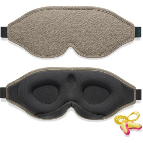 Innovativa maschera per dormire per uomini e donne, che blocca la luce al 100%, ideale per dormire, fare un pisolino, meditare e viaggiare. (1/5)