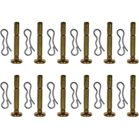 12 Paquets Goupille de Cisaillement et Goupille Fendue pour MTD Souffleuse à Neige 738-04124A et 714-04040 (1/5)