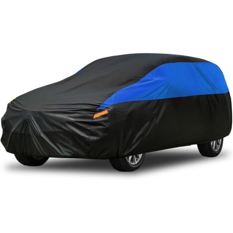 Copriauto impermeabile e traspirante, telone SUV per Peugeot, copriauto nero blu per pioggia, polvere, sole, dimensioni: (4,20-4,45)1,851,7M (1/5)