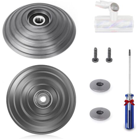 Ruote di ricambio V-Ball per Dyson V11 V15 SV14 SV15 SV16 SV22, accessori per testine di pulizia a trasmissione diretta da 100 W, 2 ruote + 2 viti + 2 fissaggi + cacciavite