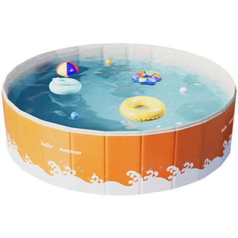 Piscina Non Gonfiabile, Vasca da Bagno a Pavimento, Laghetto da Giardino Portatile, Serbatoio dell'Acqua Pieghevole, Design Facile da Installare per Attività Estive per Adulti (1/5)