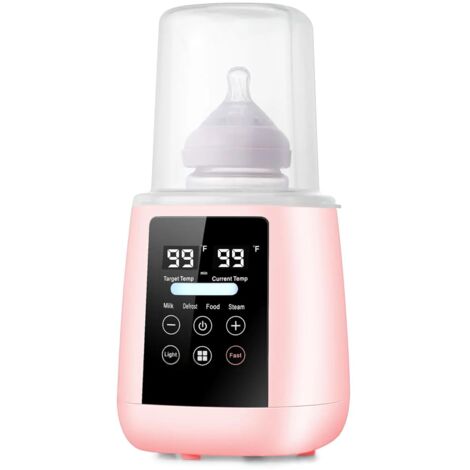 Scaldabiberon, Scaldalatte 3 in 1, Scongelamento latte spezzato, Display LED, Luce notturna, Sterilizzatore a vapore, Temperatura regolabile, Portatile, Perfetto per latte artificiale, Barattoli di ci (1/5)