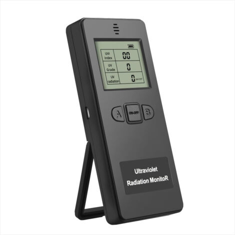 Rilevatore di radiazioni, Tester di radiazioni ultraviolette UV LCD digitale portatile Tester di radiazioni ultraviolette UVI con display della temperatura (1/5)