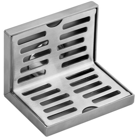 Scarico a pavimento ad angolo, Scarico a pavimento ad angolo a forma di L, Scarico a pavimento laterale in acciaio inossidabile, Scarico a pavimento laterale dritto, per cucina, balcone, bagno
