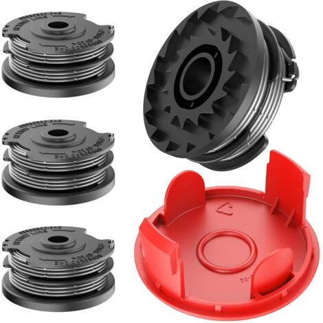 Bobine di filo per decespugliatore Bosch ART 36-36 LI, ART24/24+, ART 27/27+, ART 30/30+, bobina di ricambio F016800351 (4 bobine di filo + 1 coperchio bobina) (1/5)