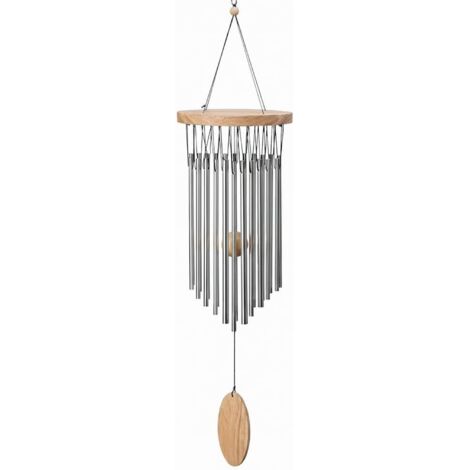 Campana a vento da giardino - Campana a vento sospesa con 22 tubi in lega di alluminio - Campana a vento per interni ed esterni - Set di campanelli a vento in metallo (1/5)
