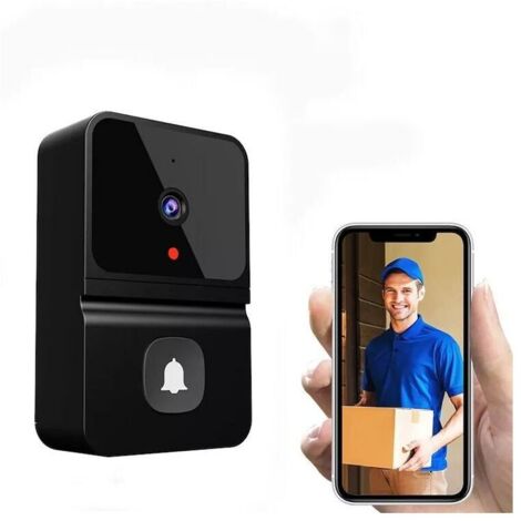 Nazalus-Vente chaude-Déstockage Sonnette de porte sans fil - Sonnette vidéo Hd - Sonnette de porte vidéo Wifi avec audio bidirectionnel (1/5)