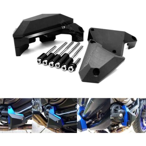 Protezione motore Protezione alloggiamento Slider Cover Slider telaio Blocchi pad Protezione motore per YAMAHA MT-07 FZ07 FZ07 2014-2018 (Nero) (1/5)