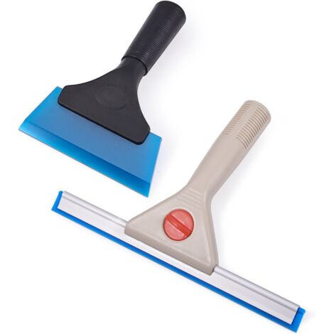 Tergipavimento multifunzione in silicone per bagno, porta dello specchio della doccia, finestra, vetro, porta della doccia, parabrezza dell'auto, raschietto per finestre (5 pollici e 10 pollici) (1/5)