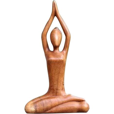 Statue Sculture, Statua della Dea dello Yoga Meditativo, Figurine di Ragazza Modello Yoga Astratta Statua di Donna Statuetta Figurine Ornamenti Ufficio Casa (1/5)