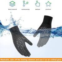 Guanti invernali da donna, guanti termici touchscreen, 4 paia, neri
