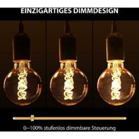 Lampadina Edison Vintage E27, E27 LED Vintage Dimmerabile 4W Lampada LED retrò Bianco Caldo 2200K Lampadina Edison E27 Vintage Ideale per Nostalgia e Illuminazione retrò nel Bar di Casa - 3 Pezzi (G80