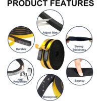3 Rotoli Nastro Sigillante In Schiuma Neoprene – 6 Mm X 3 Mm X 12 M, Autoadesivo, Per Porte, Finestre, Mobili E Veicoli, Da -50°C A 150°C