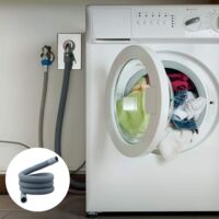 Prolunga Tubo Scarico Lavatrice 2 Metri Cozary - Kit Completo Con Adattatore, Fascette E Staffa