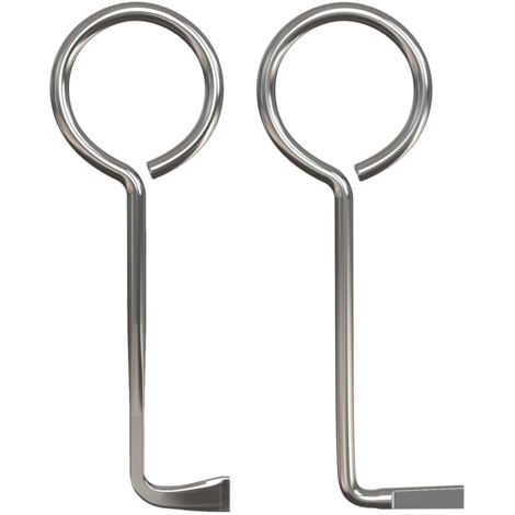 2 llaves de cerradura universales profesionales que abren casi cualquier puerta, llaves universales para puertas de habitaciones, cerrajero, abridor de puertas para abridor de cerraduras de barba colo