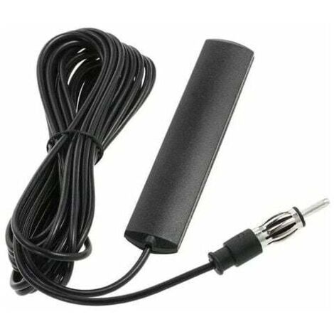 Antena de radio universal para coche y camión, antena de radio AM FM ANT-309 con montaje oculto, cable adhesivo para parabrisas de 85-112 MHZ, 5 m, para coche y barco (1/5)