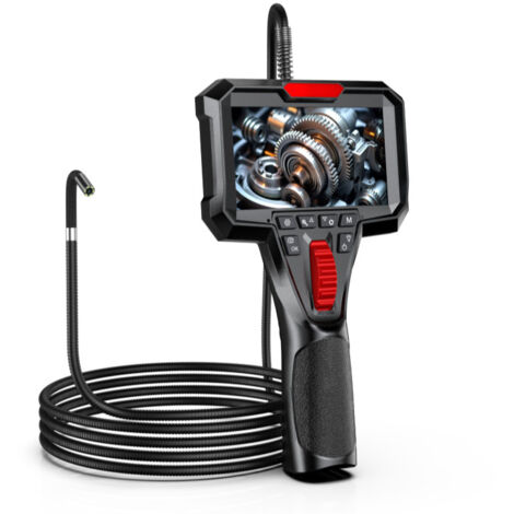Con modelos de pantalla, diámetro 6,2 mm, lente única, dirección del endoscopio de 360 grados, reparación de automóviles, pantalla de 4,3 pulgadas. (1/5)