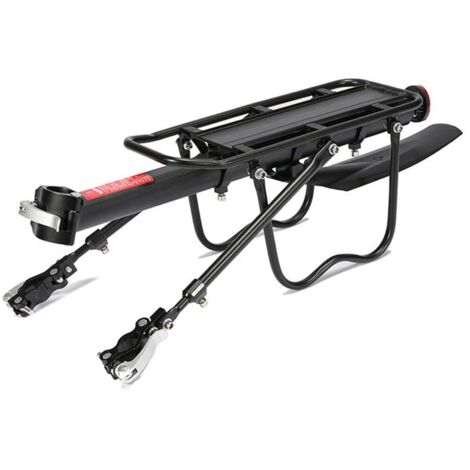 Portabicicletas trasero con guardabarros de liberación rápida Capacidad de 110 lb/50 kg Se adapta a la mayoría de bicicletas de montaña de 26 a 29 pulgadas (1/5)